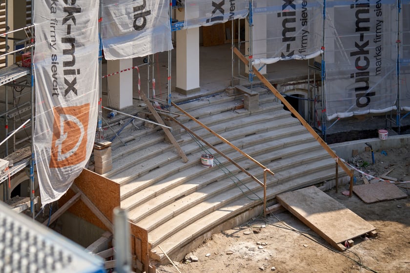 Bastion Sakwowy (Wzgórze Partyzantów) w remoncie we wrześniu 2023 roku