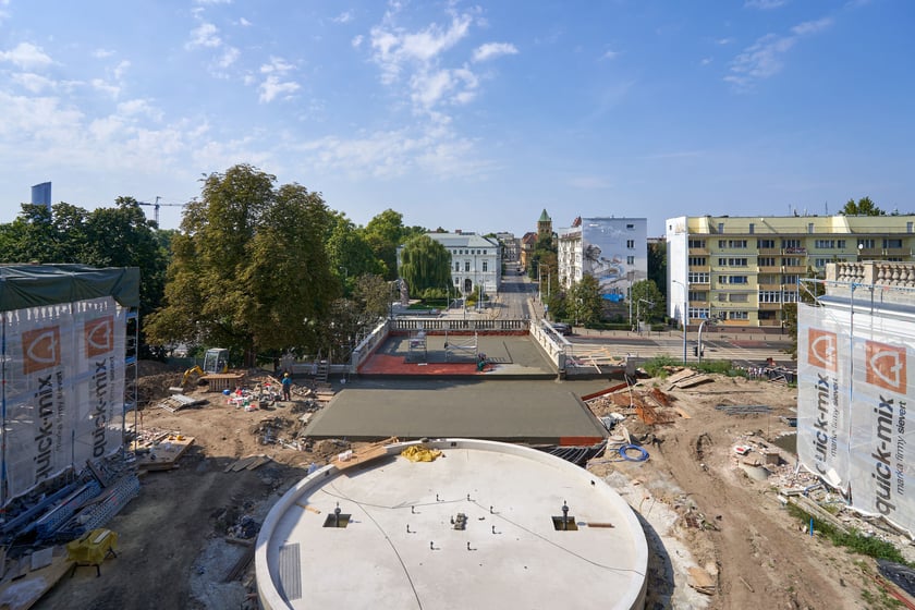 Bastion Sakwowy (Wzgórze Partyzantów) w remoncie we wrześniu 2023 roku