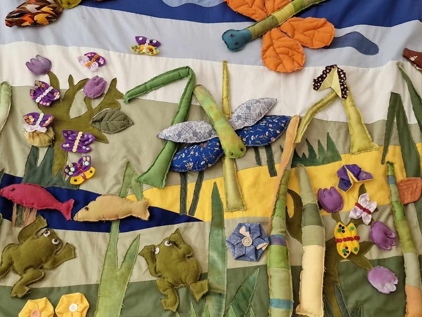 Praca, która powstała podczas zajęć plastycznych w PZG