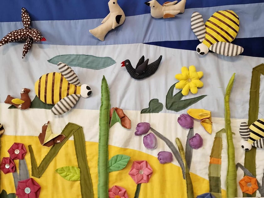 Praca, która powstała podczas zajęć plastycznych w PZG