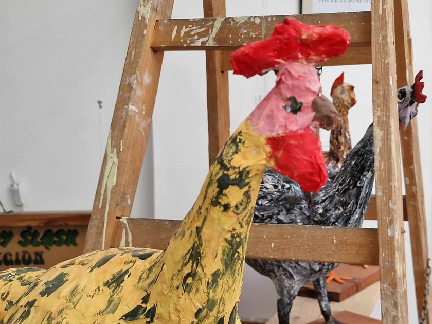 Praca, która powstała podczas zajęć plastycznych w PZG