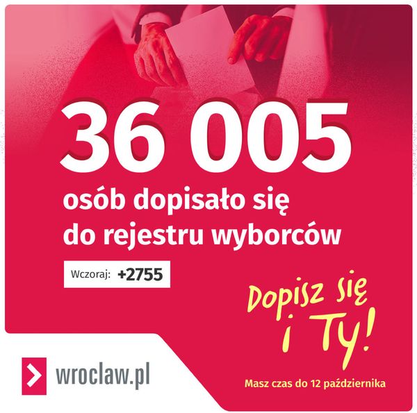 Wybory 2023. Już ponad 36 tysięcy osób dopisało się do rejestru wyborców