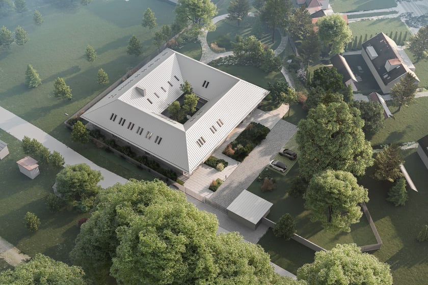 Wizualizacja Interwencyjnego Ośrodka Preadopcyjnego, kt&oacute;ry powstanie na Stabłowicach&nbsp;