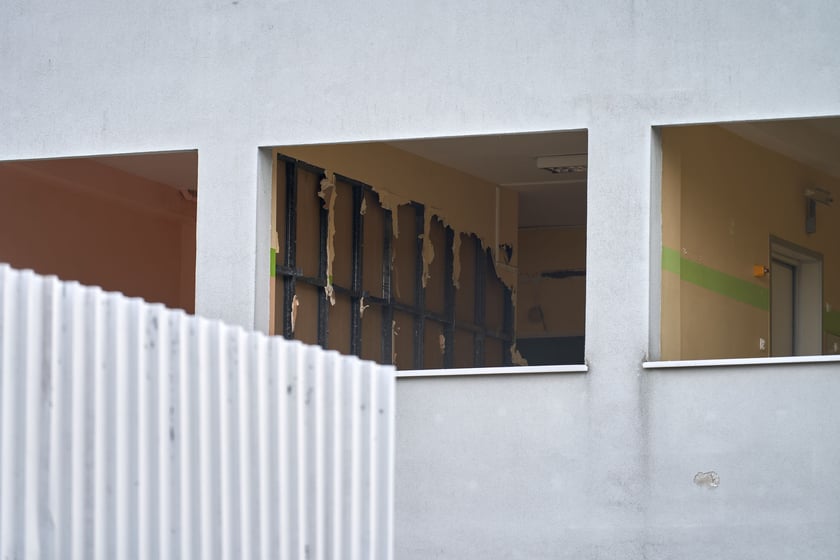 Wyburzanie budynku po przychodni Practimed, 24 października 2023