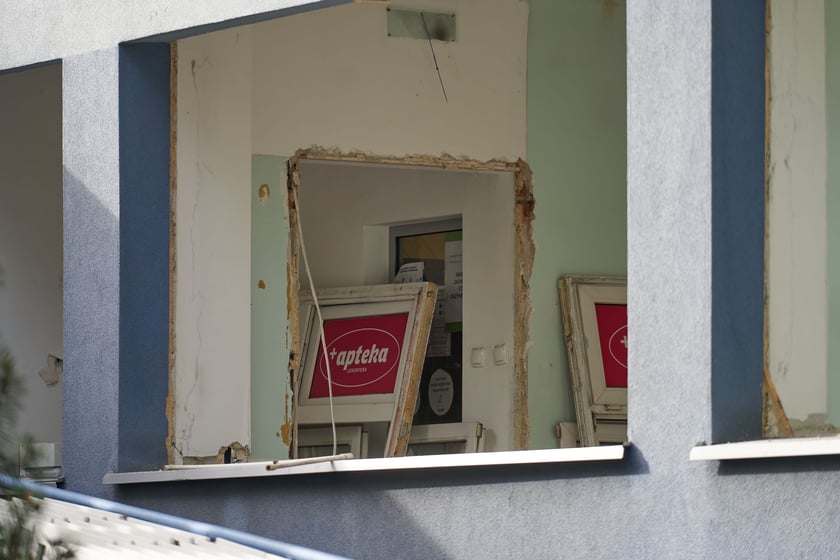 Wyburzanie budynku po przychodni Practimed, 24 października 2023