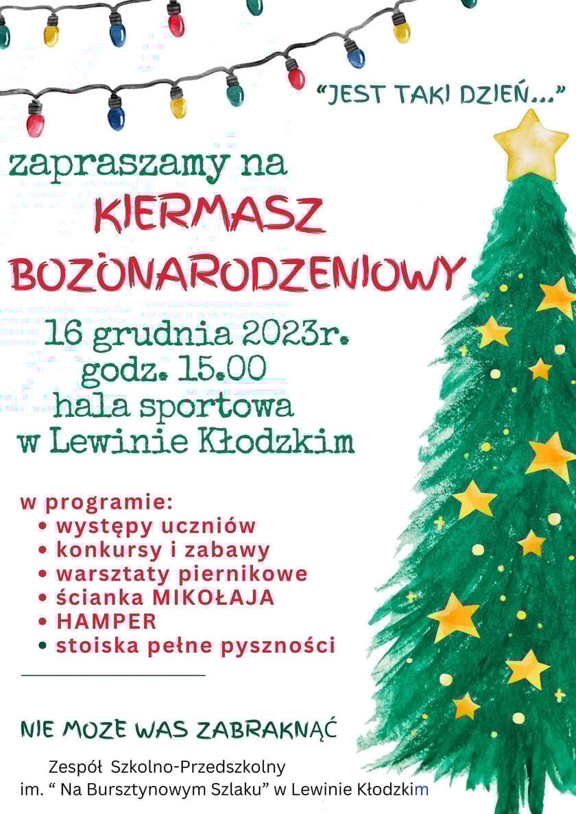 Program jarmarku świątecznego