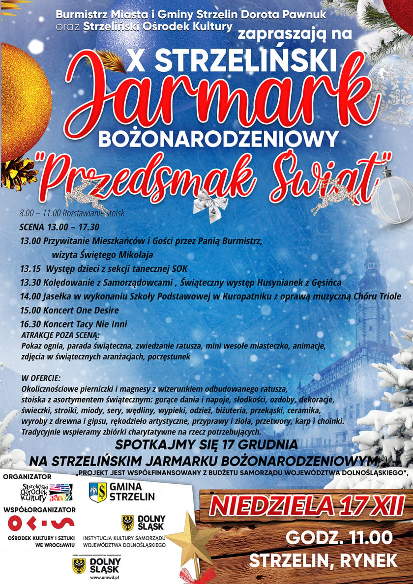 Program jarmarku świątecznego