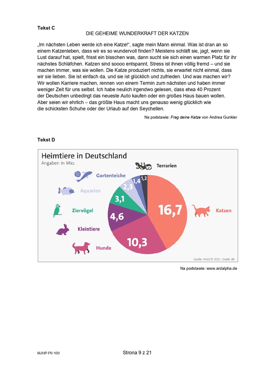 Arkusz z matury próbnej 2024 z języka niemieckiego z CKE - grudzień 2023