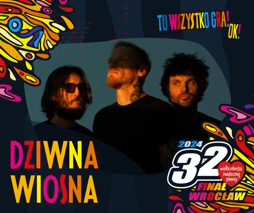 Dziwna Wiosna wystąpi podczas 32. Finału WOŚP w Starym Klasztorze przy Purkyniego 1
28.01.2024 - Scena w Starym Klasztorze - harmonogram koncert&oacute;w
Scena Stary Klasztor, ul. Purkyniego 1
&nbsp;

15.00 - BLADE LOKI
16.30 - KOBIETY MAJĄ GŁOS! - WrocLove Divas
18.40 - DZIWNA WIOSNA
20.30 - HURT
