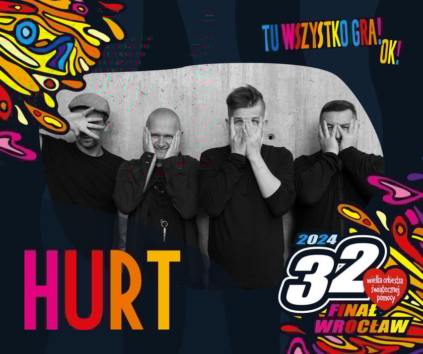 Zesp&oacute;ł Hurt z Wrocławia z Maćkiem Kurowickim na wokalu wystąpi na scenie Wielkiej Orkiestry w Starym Klasztorze
&nbsp;