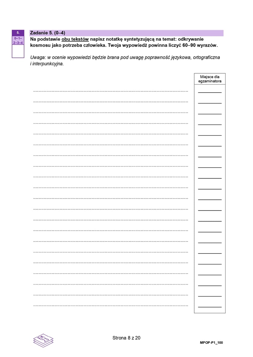 Matura 2025 z polskiego z CKE. Arkusz - poziom podstawowy