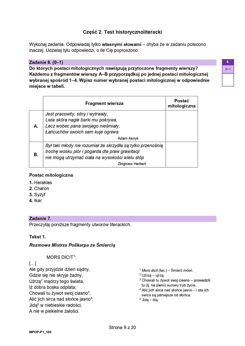 Matura 2025 z polskiego z CKE. Arkusz - poziom podstawowy