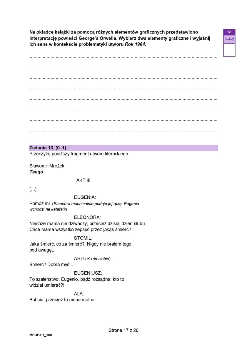Matura 2025 z polskiego z CKE. Arkusz - poziom podstawowy