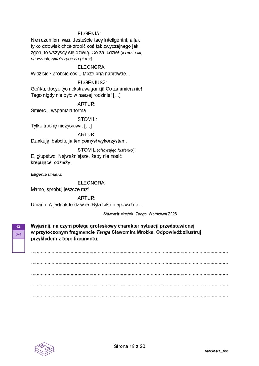 Matura 2025 z polskiego z CKE. Arkusz - poziom podstawowy