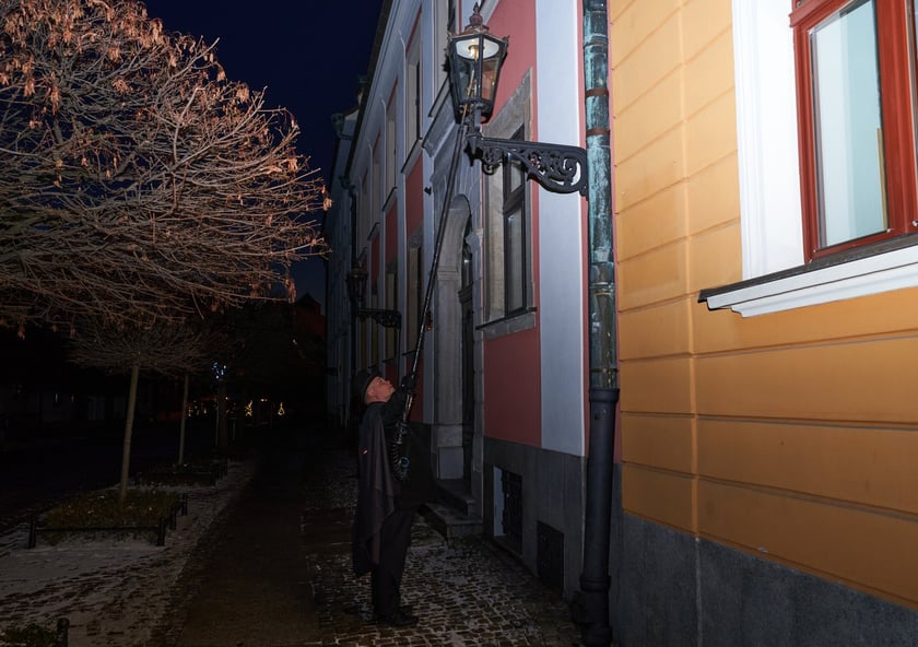 Latarnik na Ostrowie Tumskim.