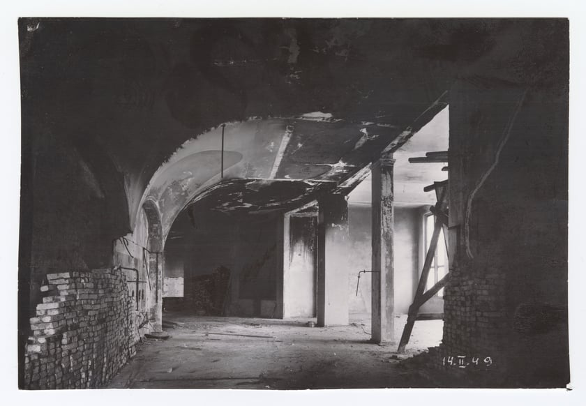 Teatr Polski - korytarz, 1949