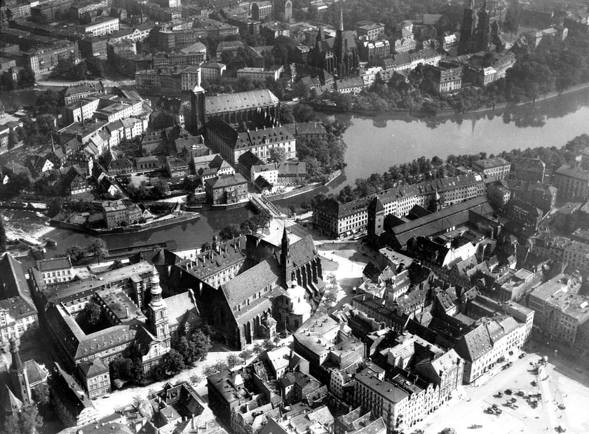 Lata 1922-1923, Fragment Starego Miasta, Wyspa Piasek i Ostrów Tumski.