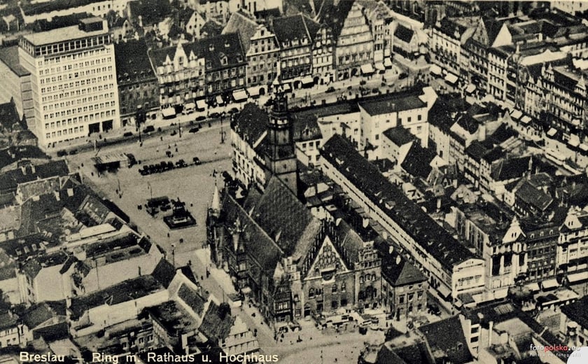 Lata 1930-1935, Zdjęcie lotnicze Rynku i najbliższych okolic