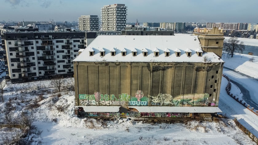 Elewator zbożowy przy ul. Rychtalskiej na Kleczkowie
