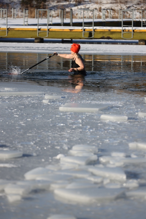 Wrocławskie Morsy świętują Dzień Babci i Dziadk
