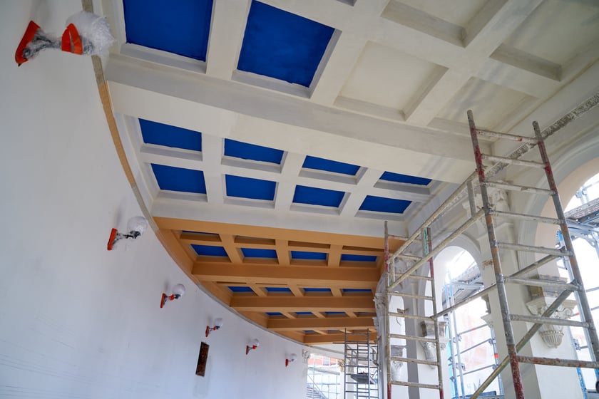 Malowanie Bastionu Sakwowego na Wzgórzu Partyzantów.