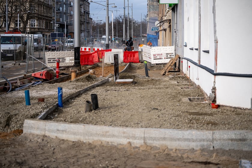 Przebudowa ul. Pomorskiej - styczeń 2024