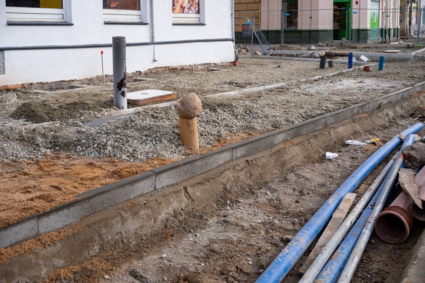 Przebudowa ul. Pomorskiej - styczeń 2024