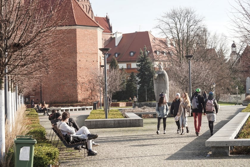 Ciepłe popołudnie we Wrocławiu, luty 2024