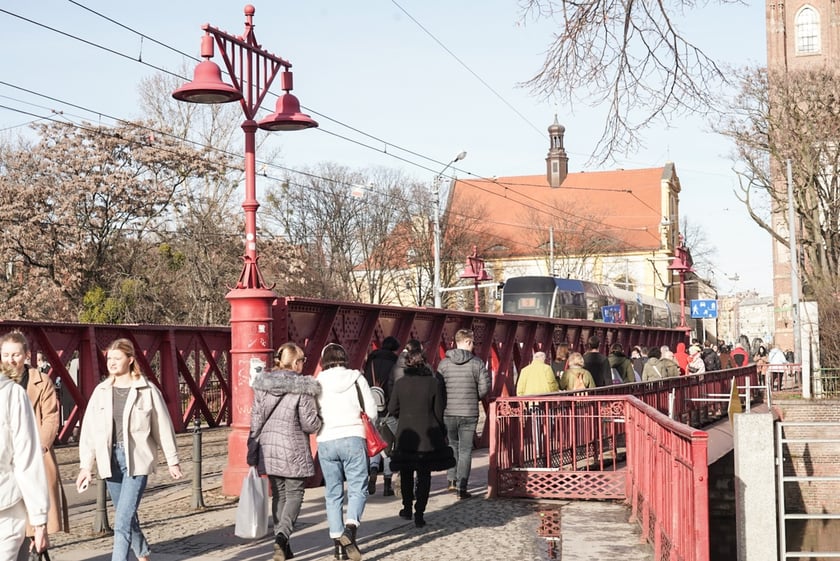 Ciepłe popołudnie we Wrocławiu, luty 2024