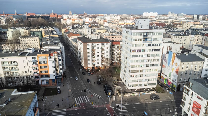 Widok na Trzonolinowca z lotu ptaka