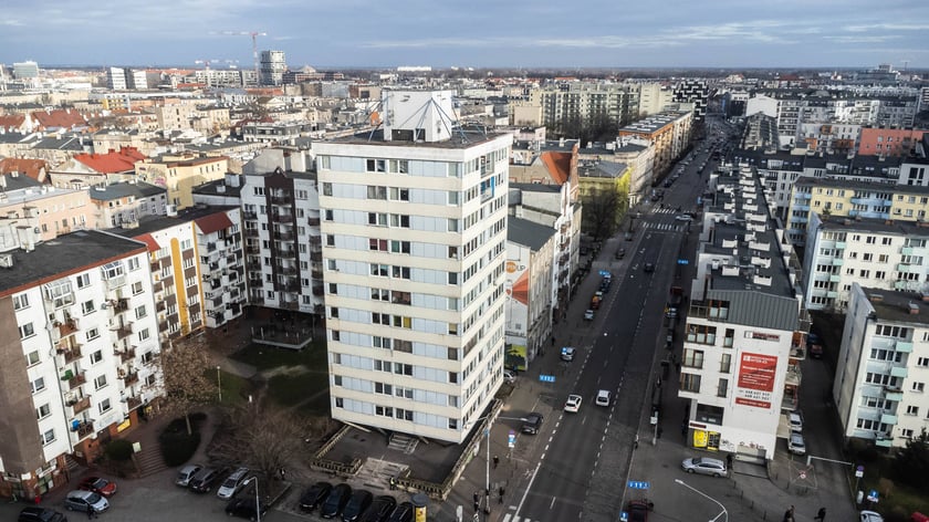 Widok na Trzonolinowca z lotu ptaka