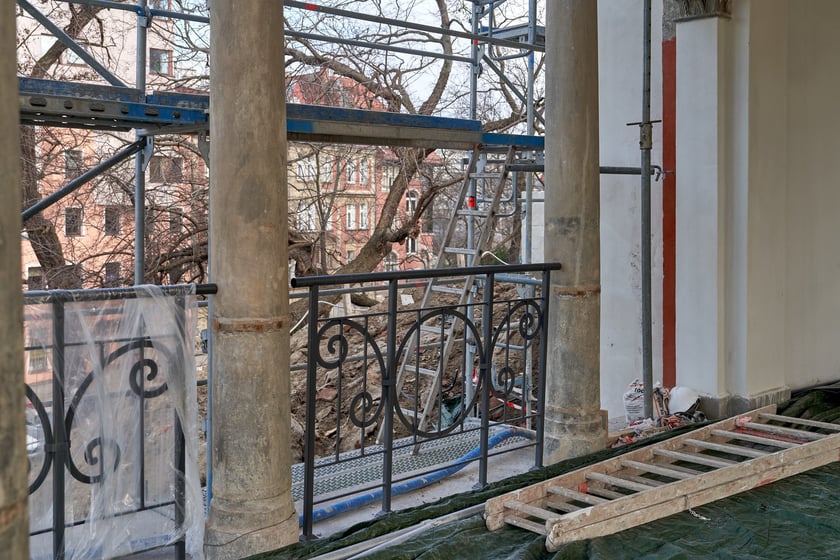 Wzgórze Partyzantów w remoncie, 31 stycznia 2024 roku