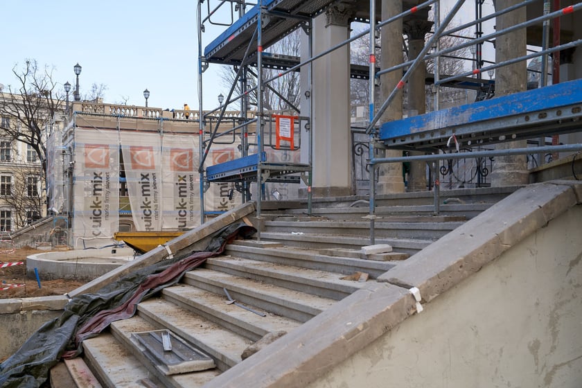 Wzgórze Partyzantów w remoncie, 31 stycznia 2024 roku