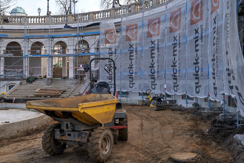 Wzgórze Partyzantów w remoncie, 31 stycznia 2024 roku