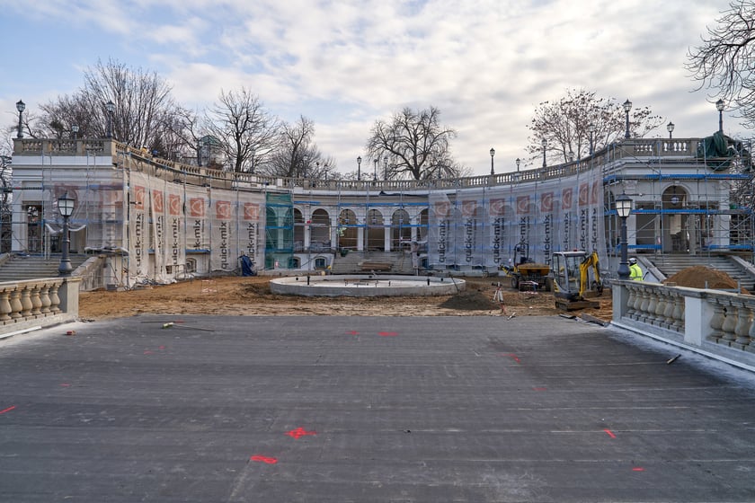 Wzgórze Partyzantów w remoncie, 31 stycznia 2024 roku