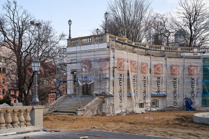 Wzgórze Partyzantów w remoncie, 31 stycznia 2024 roku