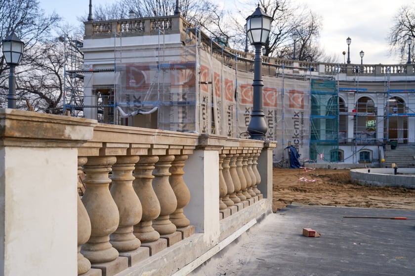 Wzgórze Partyzantów w remoncie, 31 stycznia 2024 roku