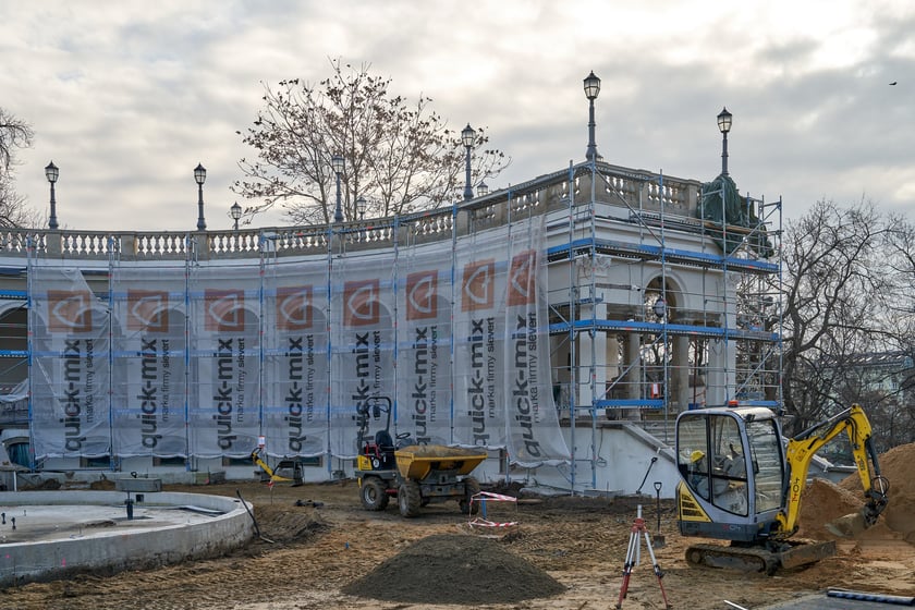 Wzgórze Partyzantów w remoncie, 31 stycznia 2024 roku