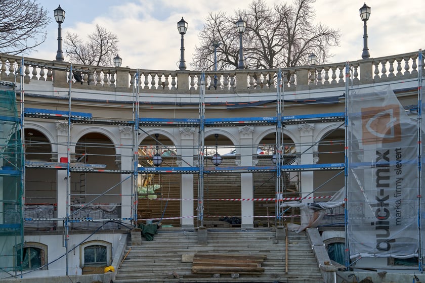 Wzgórze Partyzantów w remoncie, 31 stycznia 2024 roku