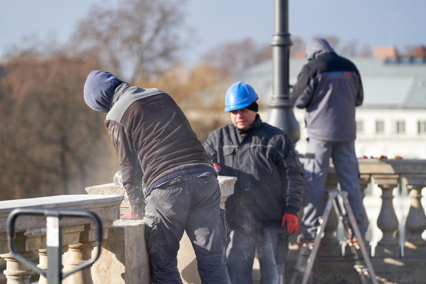 Wzgórze Partyzantów w remoncie, 31 stycznia 2024 roku