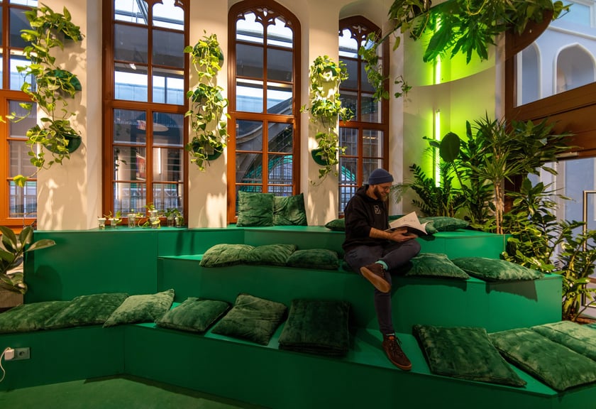 Palmiarnia ze strefą relaksu