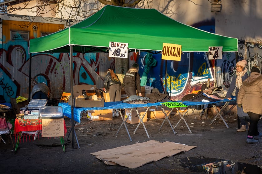 Bazar na dworcu Świebodzkim, luty 2024