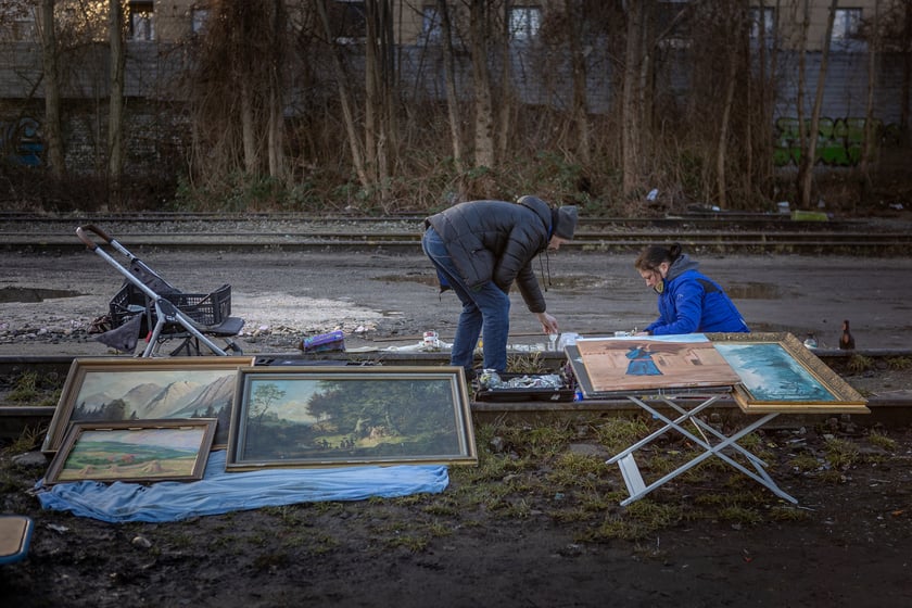 Bazar na dworcu Świebodzkim, luty 2024