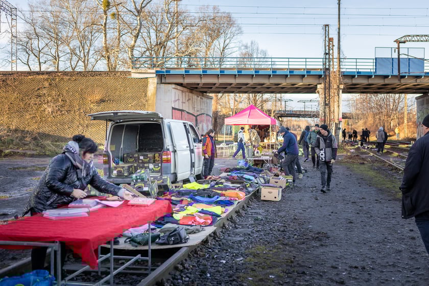 Bazar na dworcu Świebodzkim, luty 2024