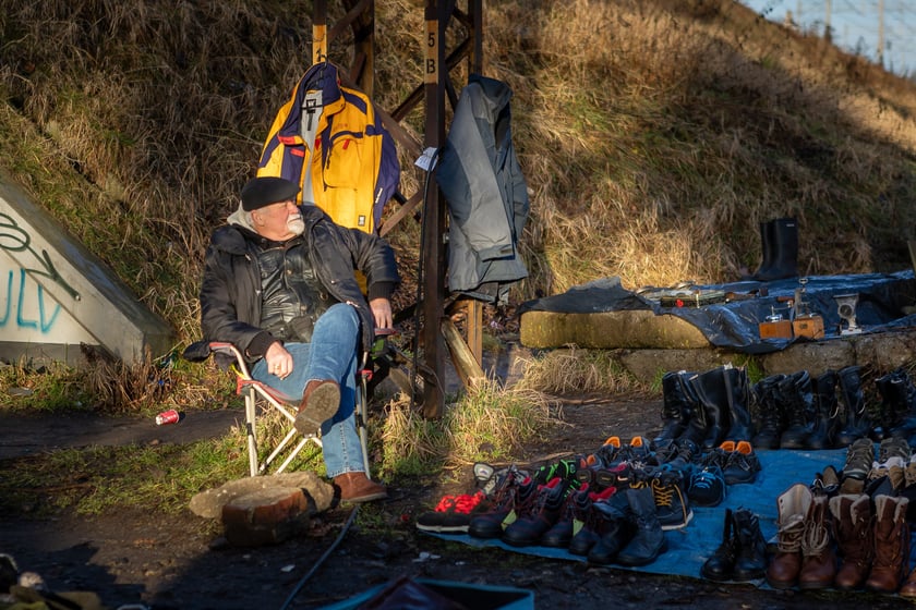 Bazar na dworcu Świebodzkim, luty 2024