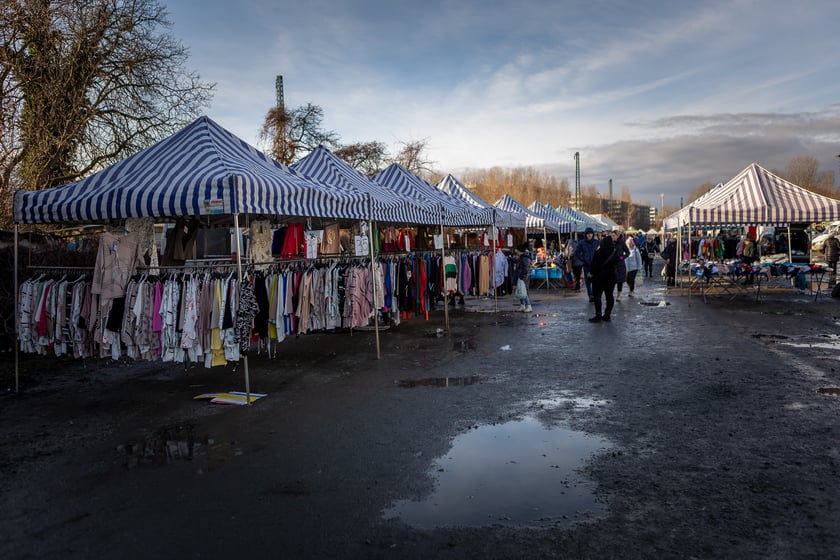 Bazar na dworcu Świebodzkim, luty 2024