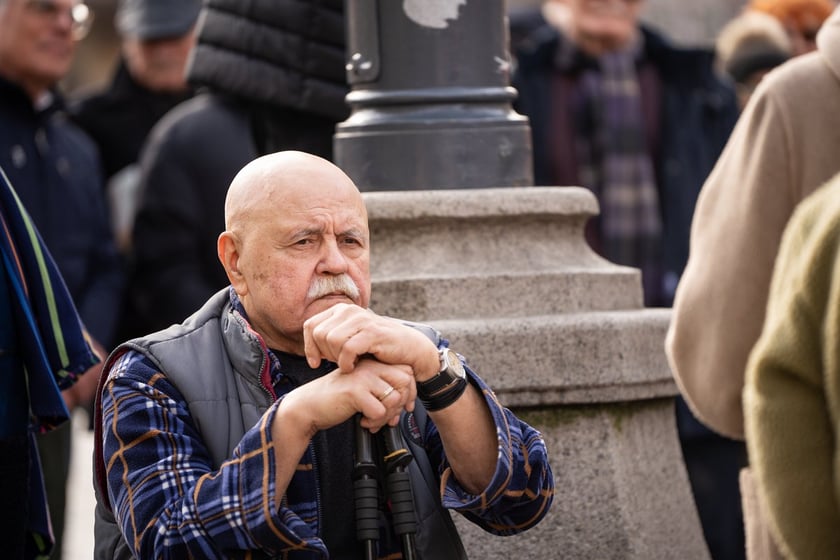 Odsłonięcie krasnala Stanisława Wolskiego