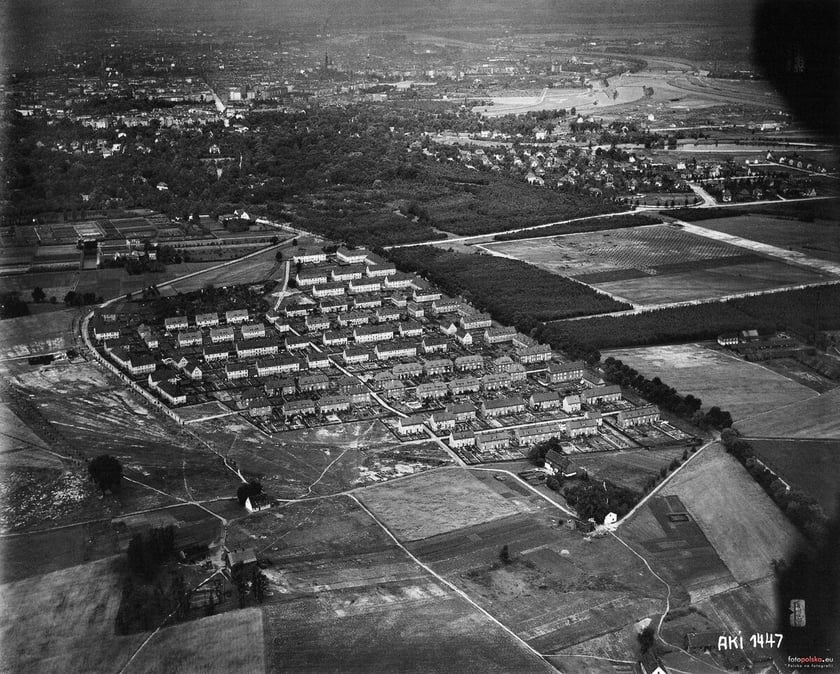 Sępolno na zdjęciu lotniczym, lata 1922-1926