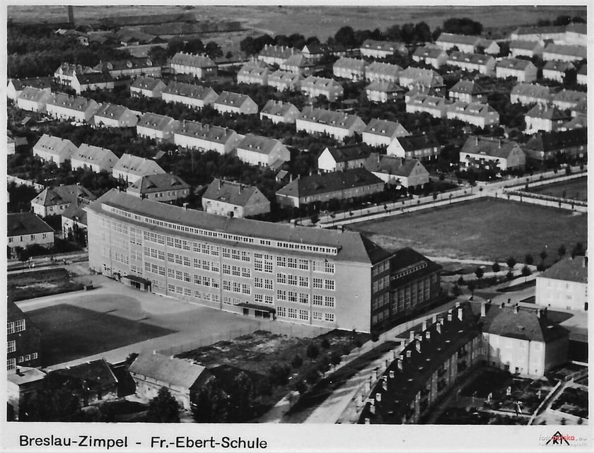 Sępolno na zdjęciu lotniczym, lata 1935-1940