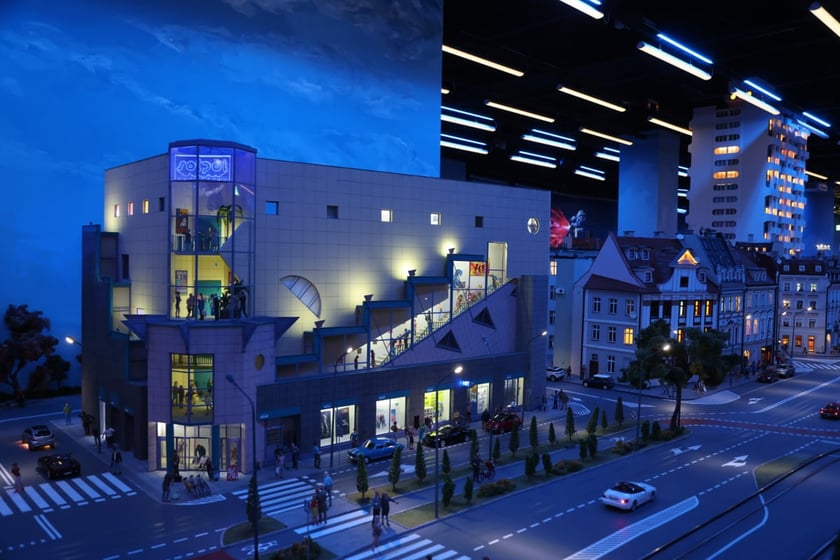 Makieta Kolejkowa. Solpol nocą